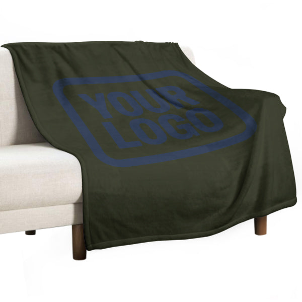 Coperta blu navy oliva scuro su misura