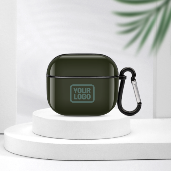 Maßgeschneidertes Dunkles Oliv Blaugrün AirPods-Hülle (3. Generation)
