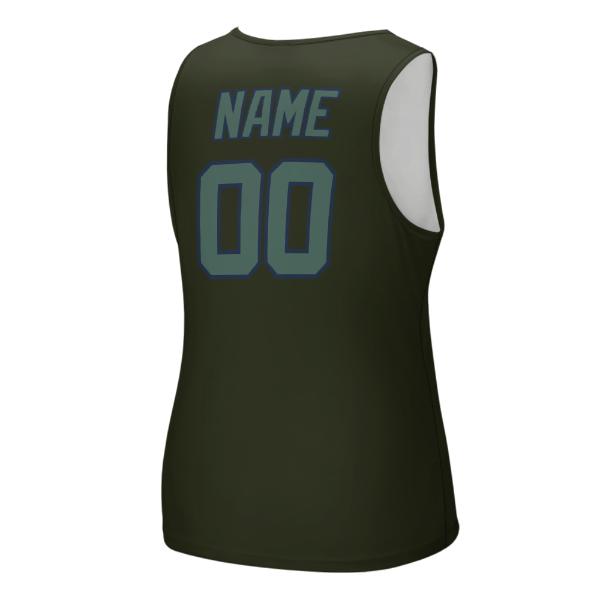 Maßgeschneidertes Dunkles Oliv Blaugrün Herren Tanktop