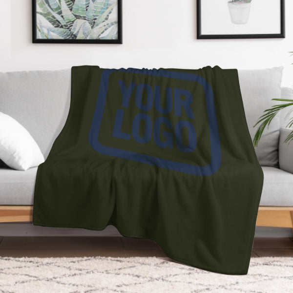 Coperta blu navy oliva scuro su misura