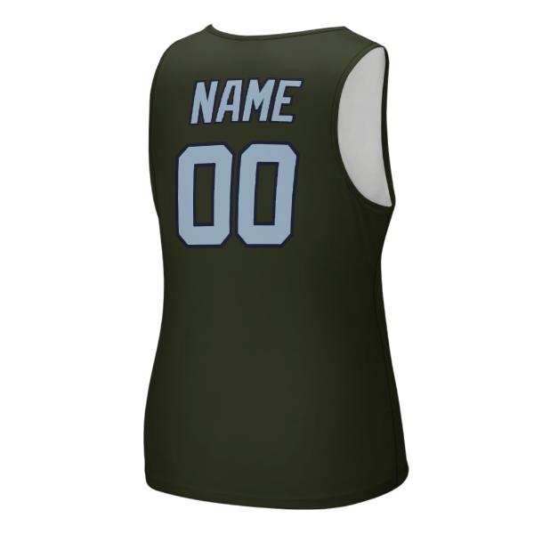 Maßgeschneidertes Dunkles Oliv Hellblau Herren Tanktop