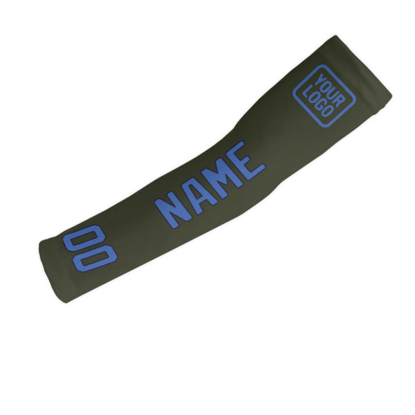 Maßgeschneidertes Dunkles Oliv Himmelblau Armschutz