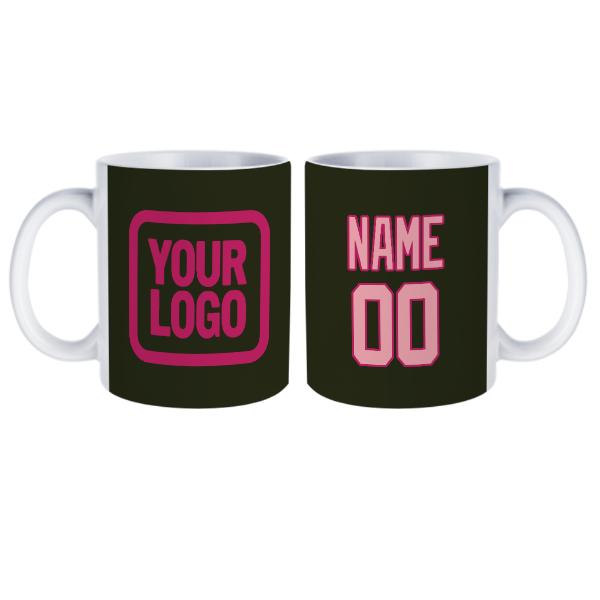 Tazza personalizzata rosa oliva scuro