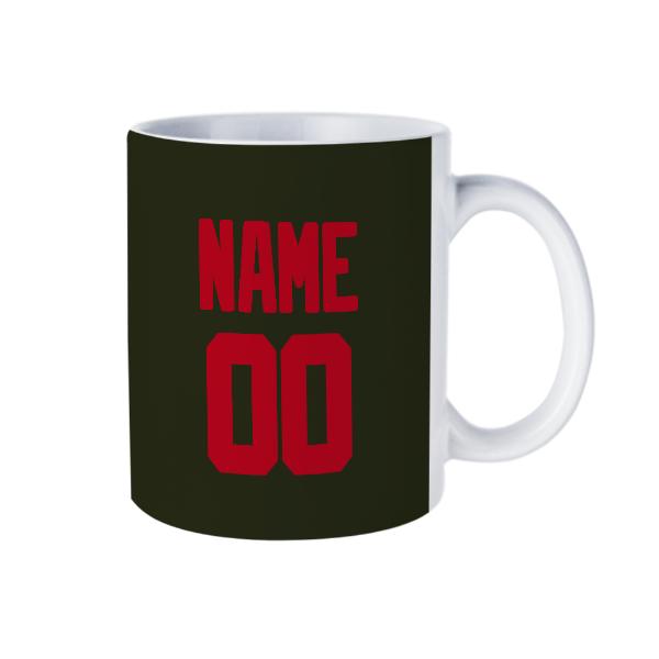 Tazza personalizzata rosso oliva scuro