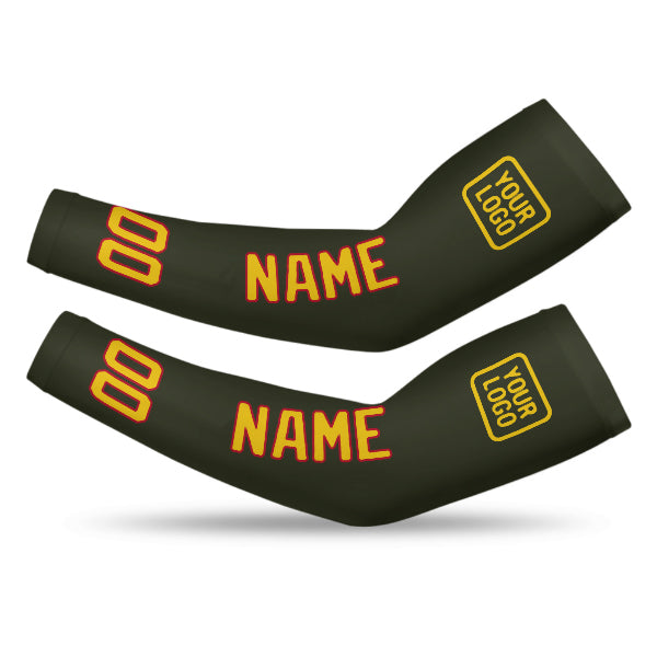 Maßgeschneidertes Dunkles Oliv Gold Armschutz