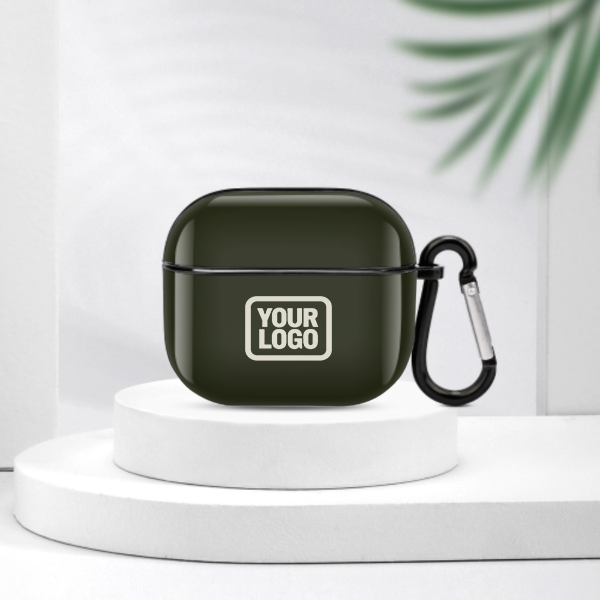 Maßgeschneidertes Dunkles Oliv Beige AirPods-Hülle (3. Generation)