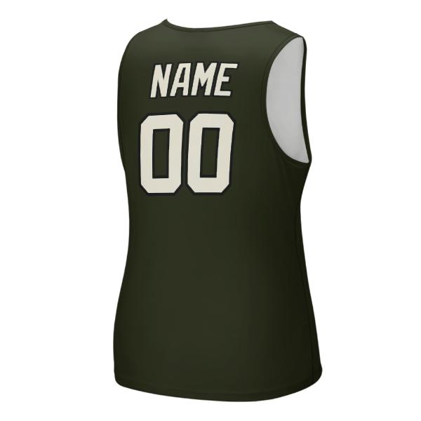 Maßgeschneidertes Dunkles Oliv Beige Herren Tanktop