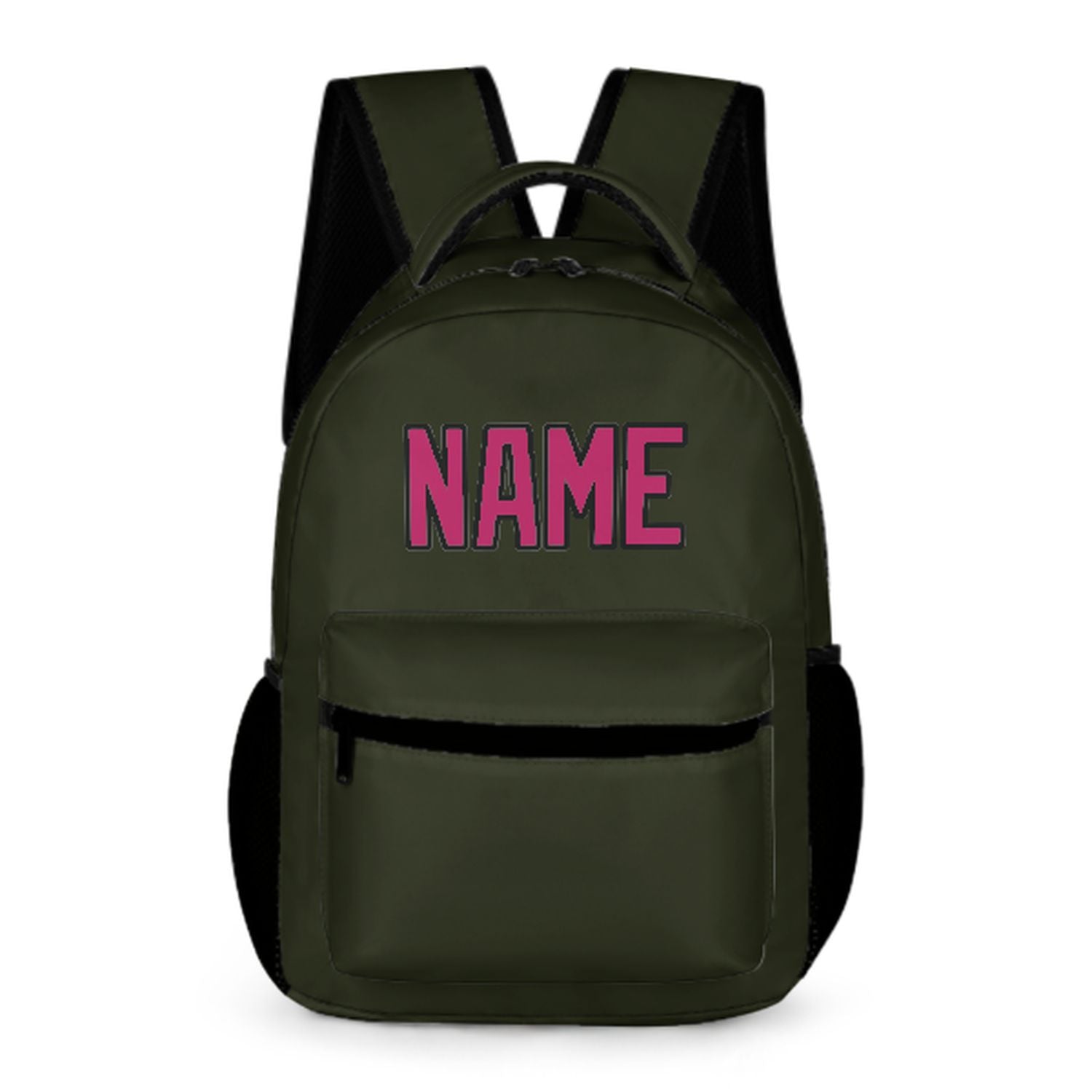 Zaino personalizzato per bambini color rosa oliva scuro