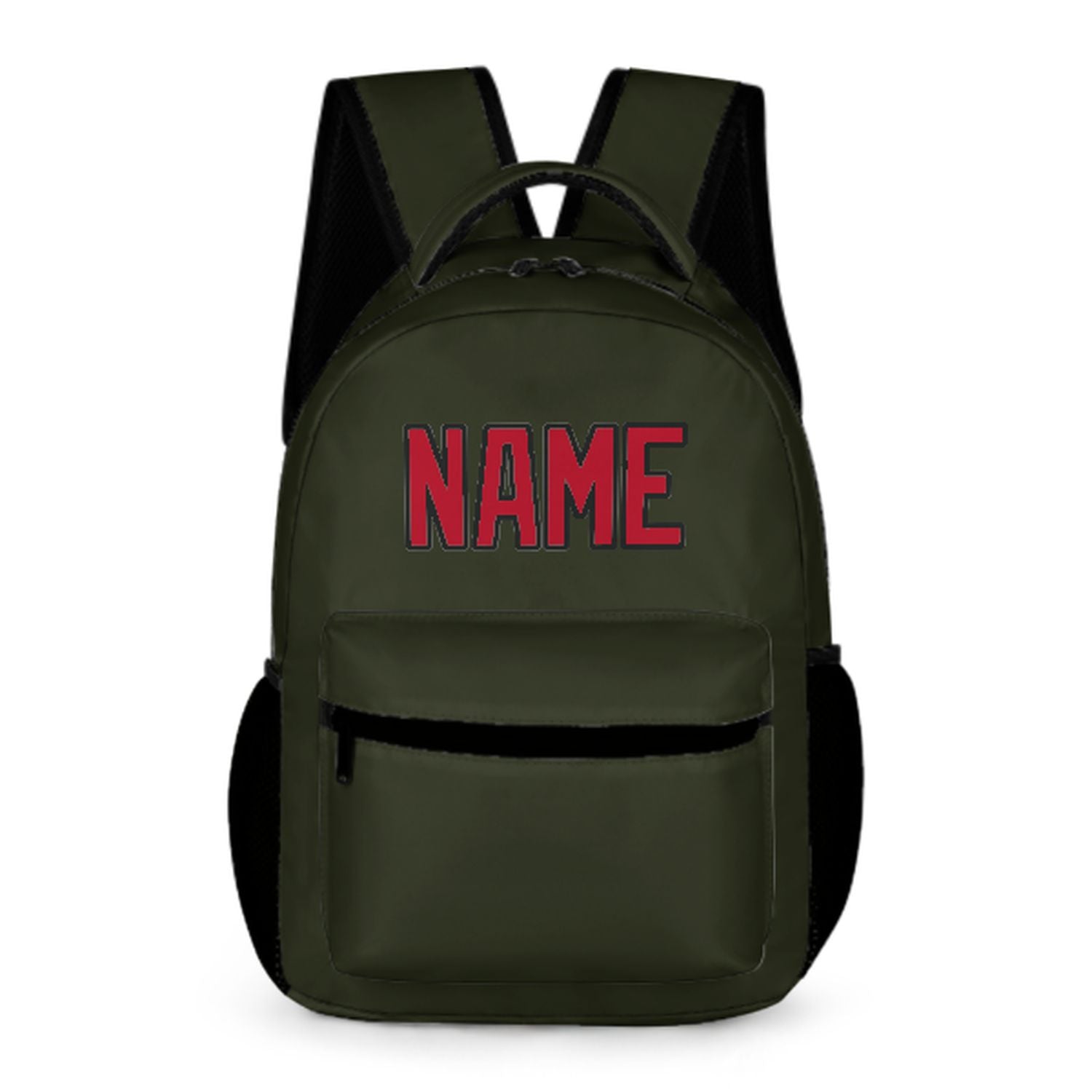 Zaino per bambini personalizzato rosso oliva scuro