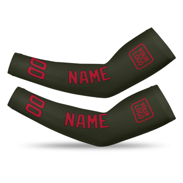 Maßgeschneidertes Dunkles Oliv Rot Armschutz