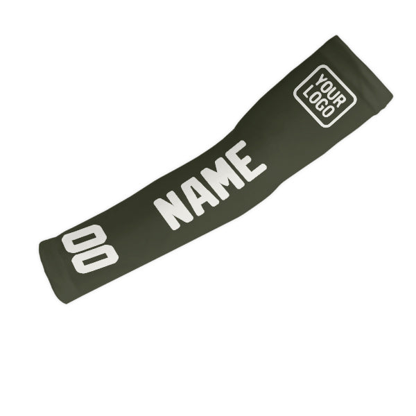 Maßgeschneidertes Dunkles Oliv Weiß Armschutz