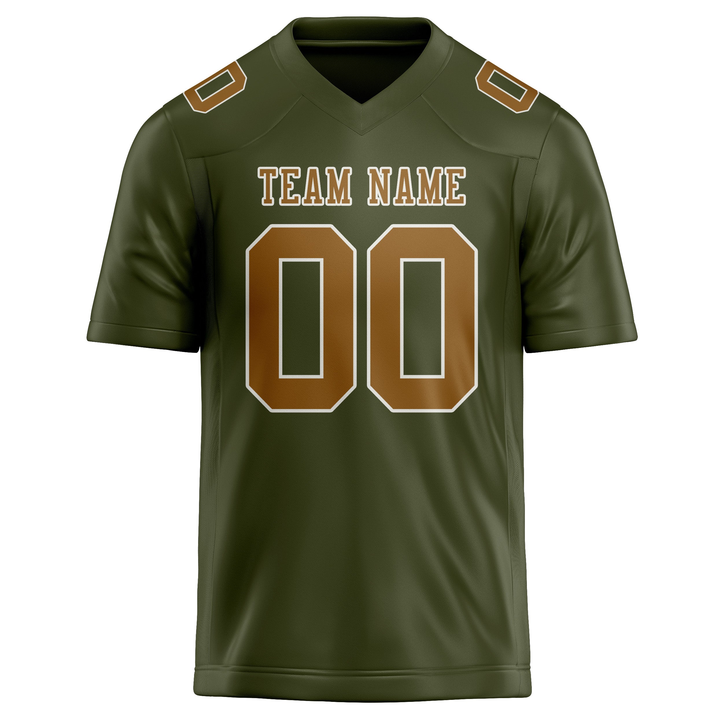 Maßgeschneidertes Professionelles Dunkles Oliv Khaki Rugbytrikot