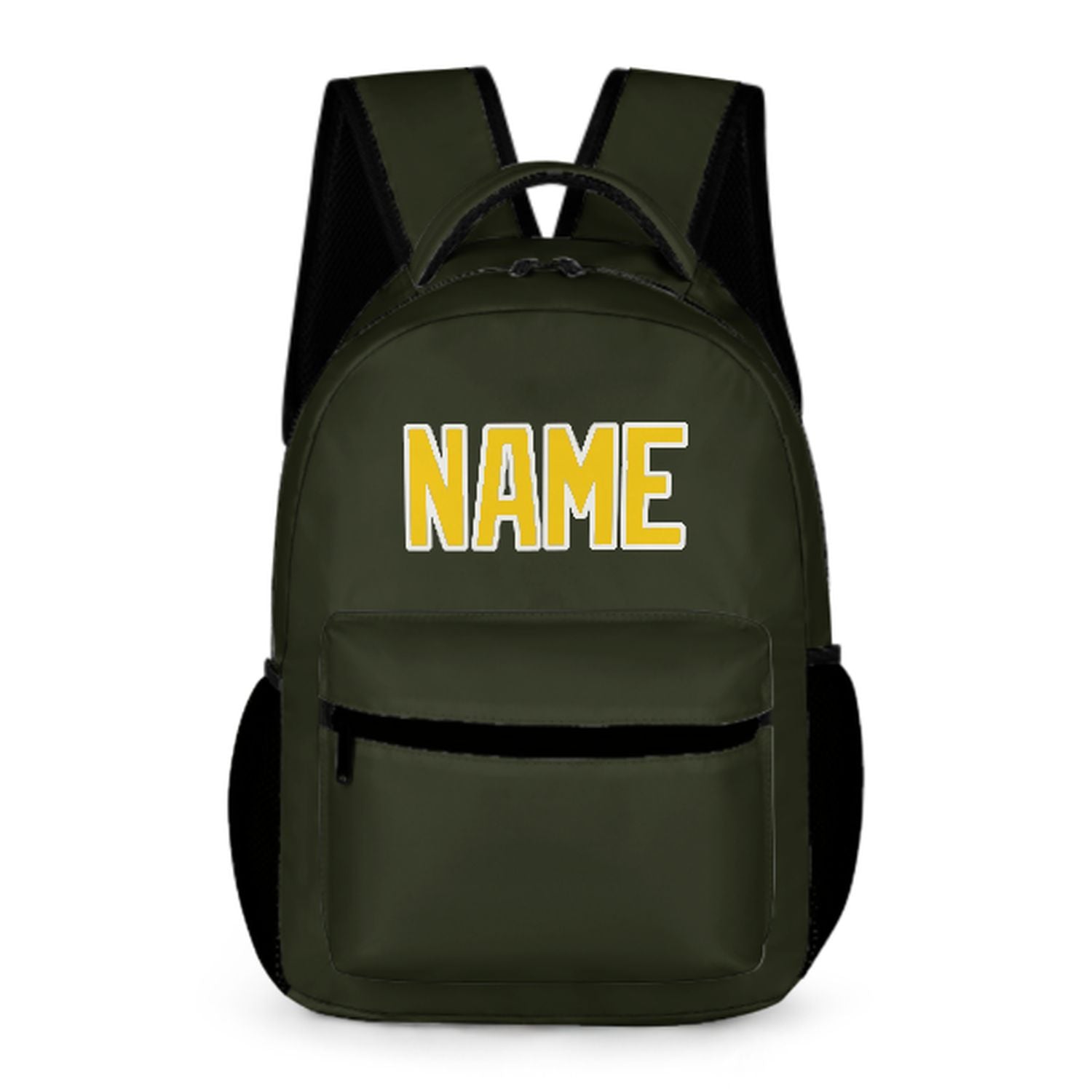 Maßgeschneidertes Dunkles Oliv Gold Kinderrucksack