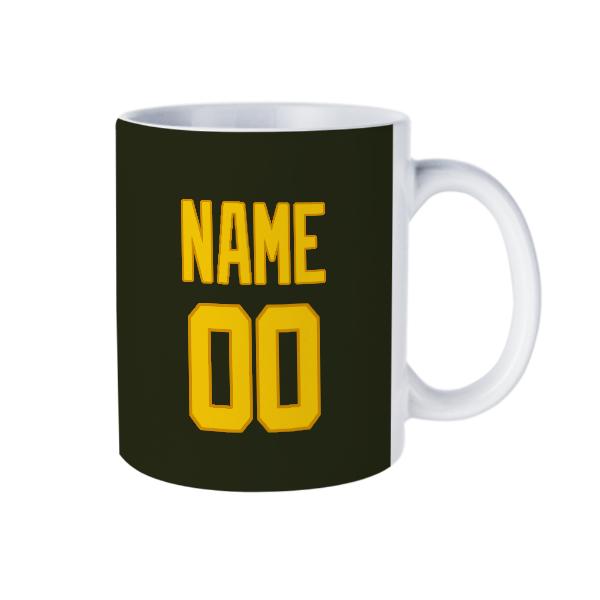 Tazza personalizzata color oro oliva scuro