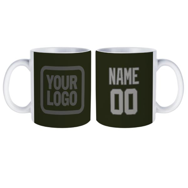 Tazza personalizzata grigio oliva scuro