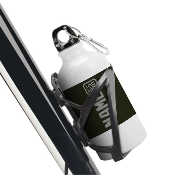 Maßgeschneidertes Dunkles Oliv Grau Sportflasche