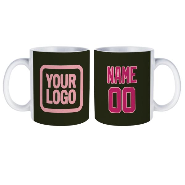 Tazza personalizzata rosa oliva scuro