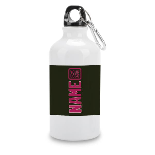 Maßgeschneidertes Dunkles Oliv Rosarot Sportflasche