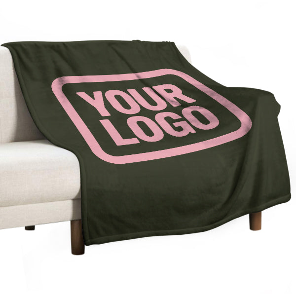Coperta rosa oliva scuro su misura
