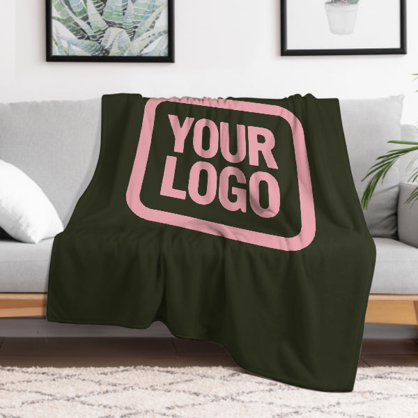 Coperta rosa oliva scuro su misura
