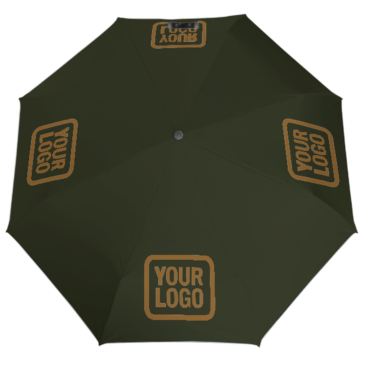 Maßgeschneidertes Dunkles Oliv Khaki Automatik-Regenschirm