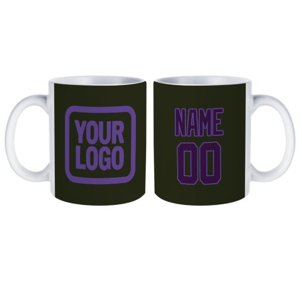 Tazza personalizzata viola oliva scuro