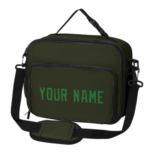 Maßgeschneidertes Dunkles Oliv Emerald Green Lunch-Tasche