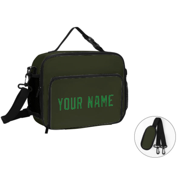 Maßgeschneidertes Dunkles Oliv Emerald Green Lunch-Tasche