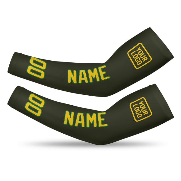 Maßgeschneidertes Dunkles Oliv Gold Armschutz