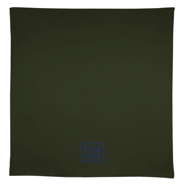 Tovaglia quadrata personalizzata color verde oliva scuro
