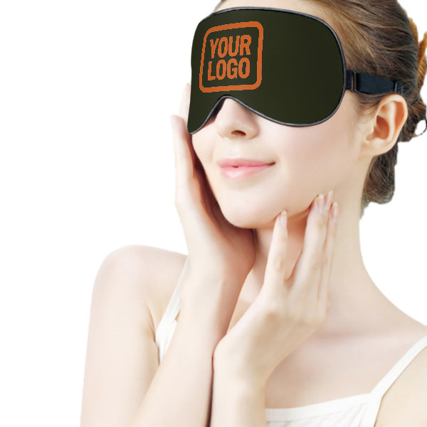 Maßgeschneidertes Dunkles Oliv Orange Schlafmaske