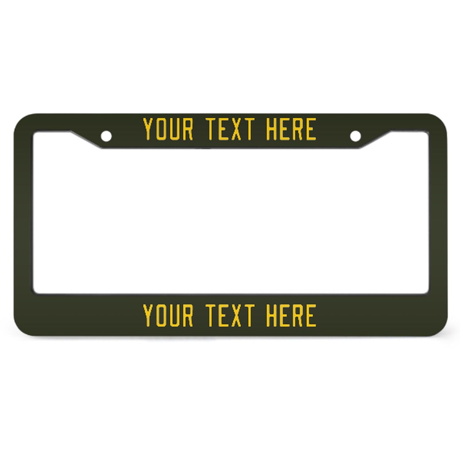 Cornice per targa personalizzata color oro oliva scuro