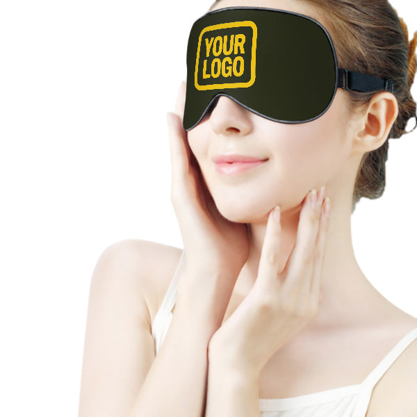 Maßgeschneidertes Dunkles Oliv Gold Schlafmaske
