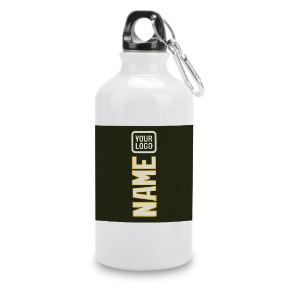 Maßgeschneidertes Dunkles Oliv Beige Sportflasche