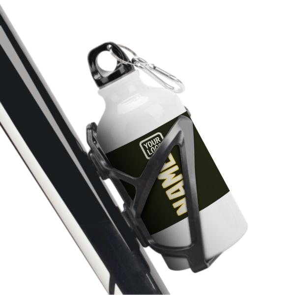 Maßgeschneidertes Dunkles Oliv Beige Sportflasche