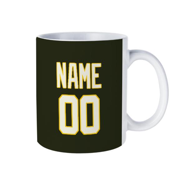 Tazza personalizzata color oliva scuro beige