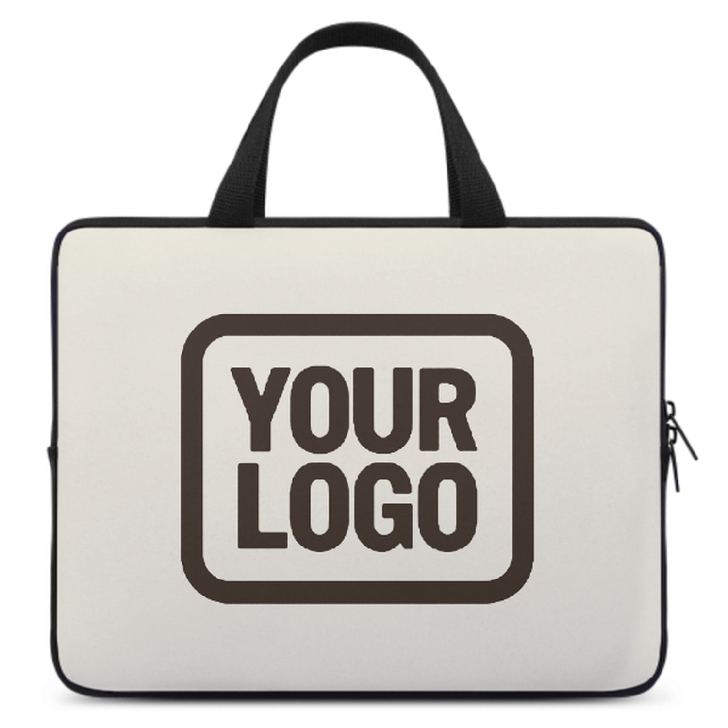 Maßgeschneidertes Beige Brown Laptop Tasche