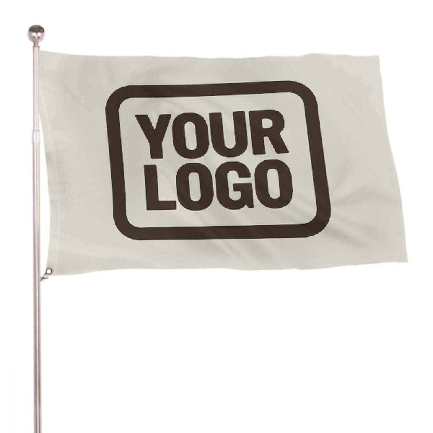 Maßgeschneidertes Beige Braun Flagge