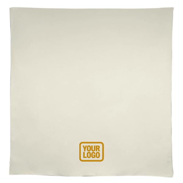 Tovaglia quadrata beige marrone personalizzata