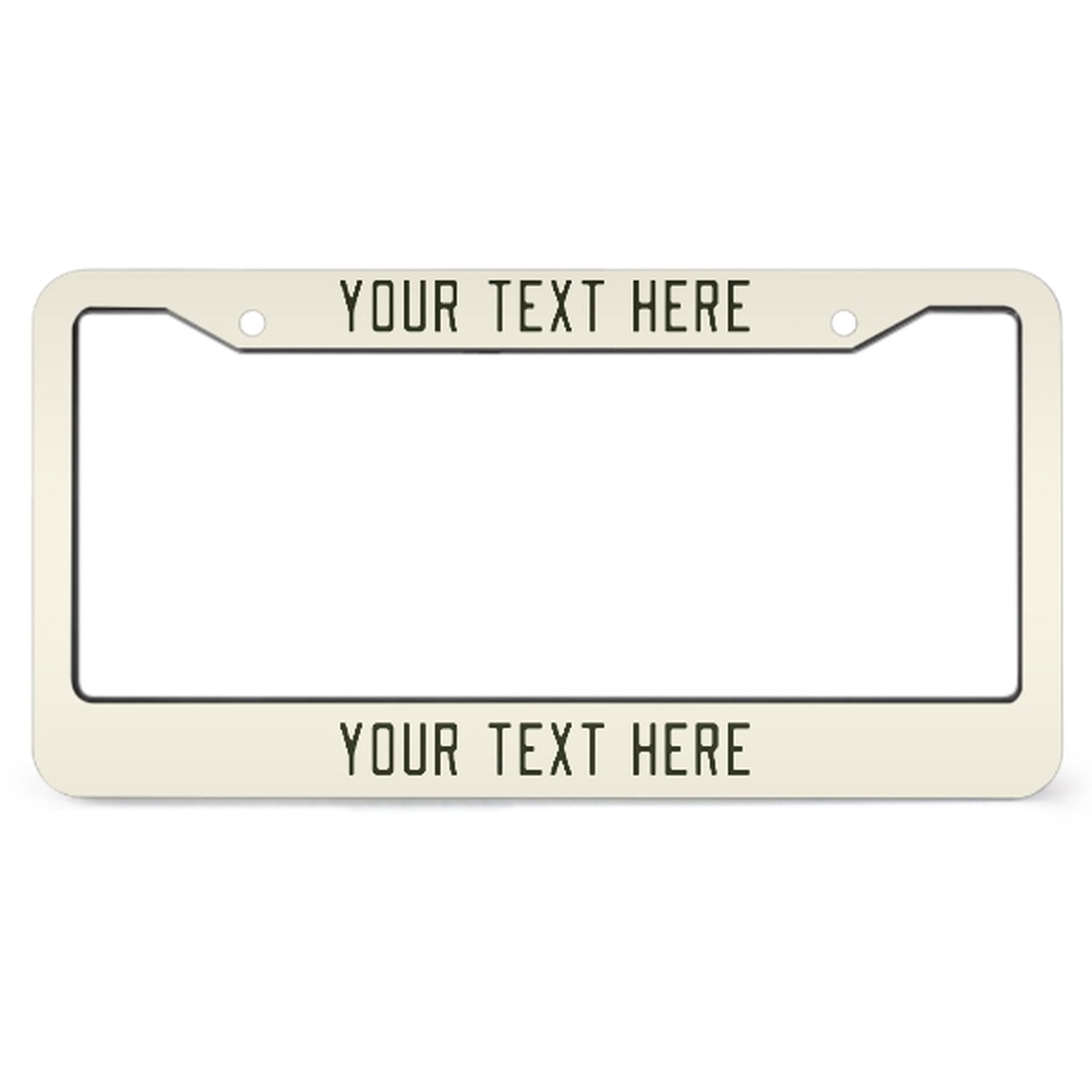 Cornice per targa personalizzata beige scuro oliva