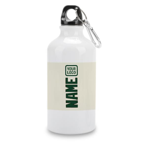 Maßgeschneidertes Beige Moosgrün Sportflasche