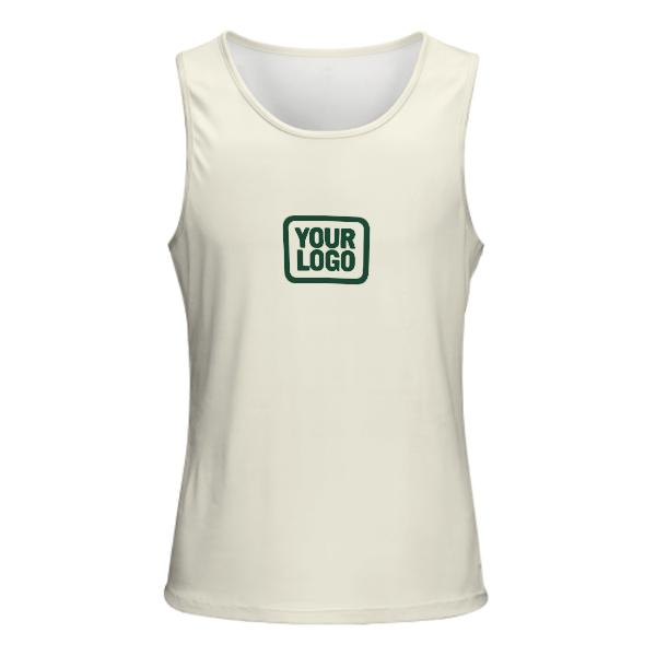 Maßgeschneidertes Beige Moosgrün Herren Tanktop
