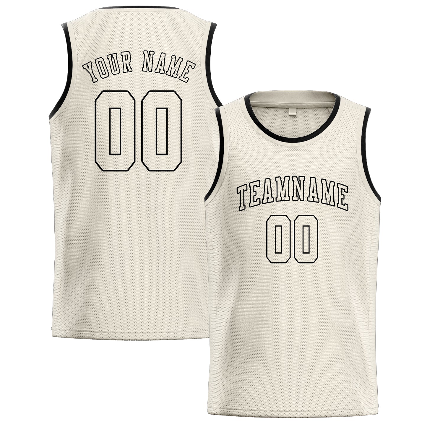 Benutzerdefiniertes Professionelles Beige Beige Basketballtrikot