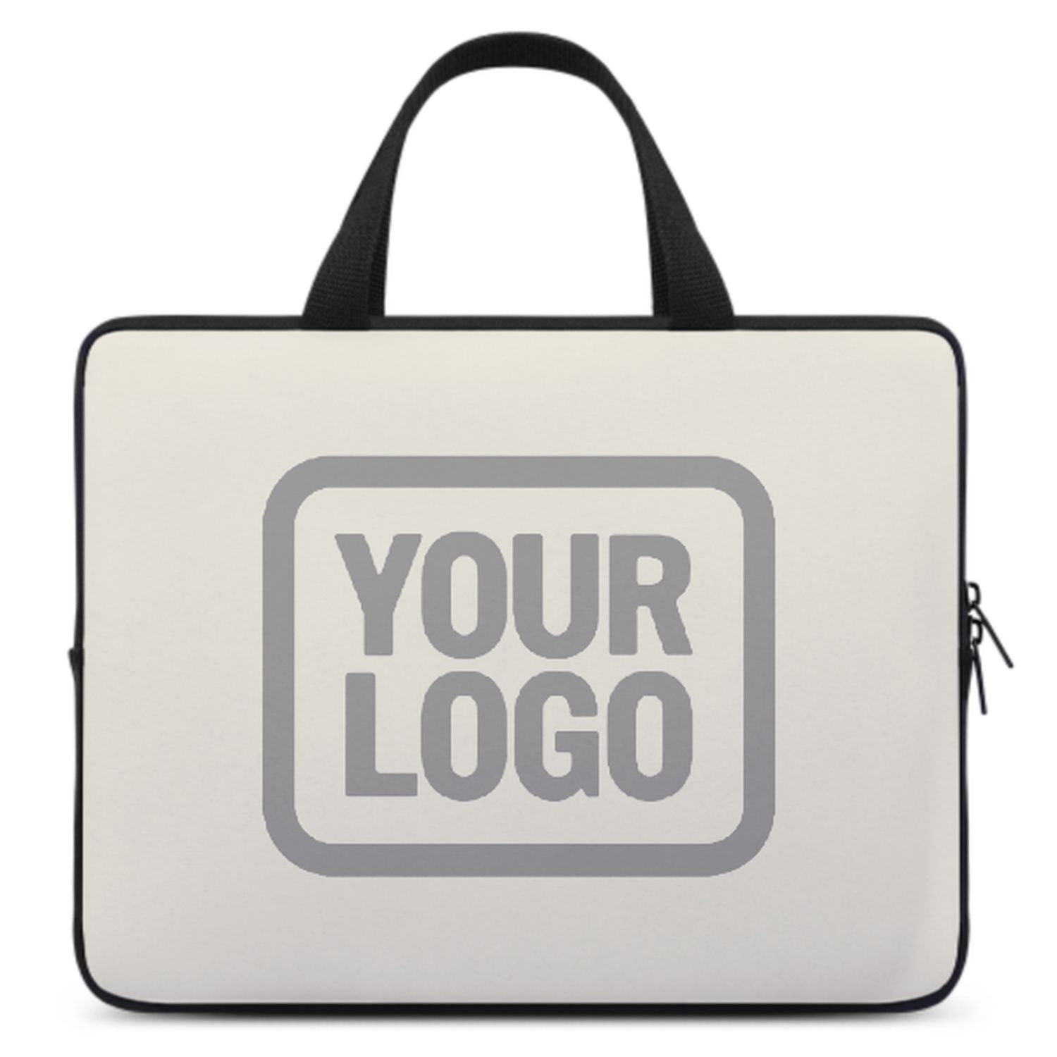Maßgeschneidertes Beige Gray Laptop Tasche