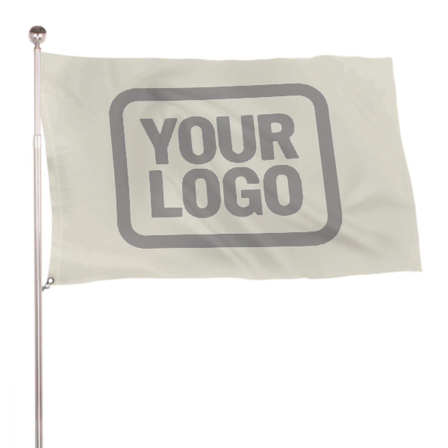 Maßgeschneidertes Beige Grau Flagge