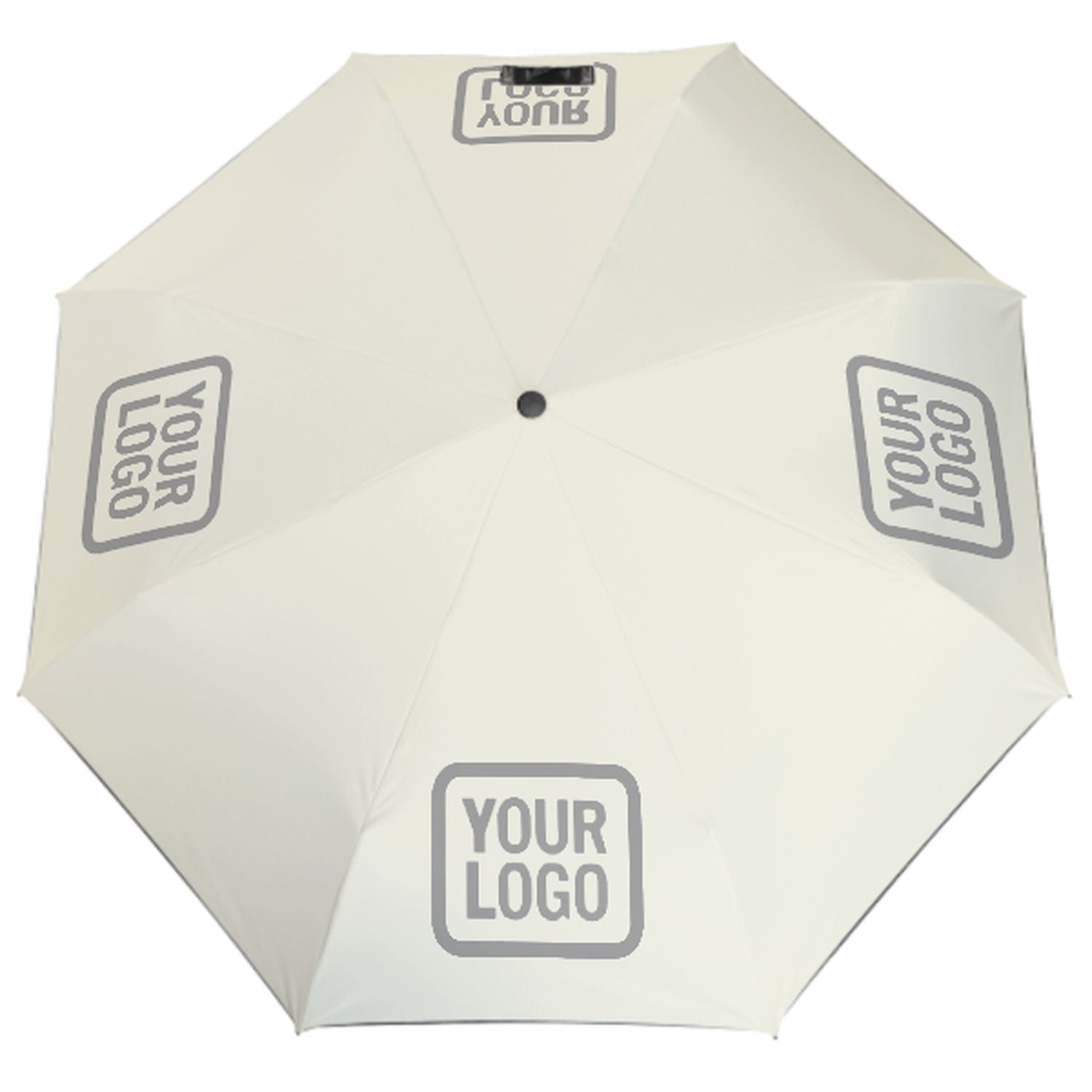 Maßgeschneidertes Beige Grau Automatik-Regenschirm