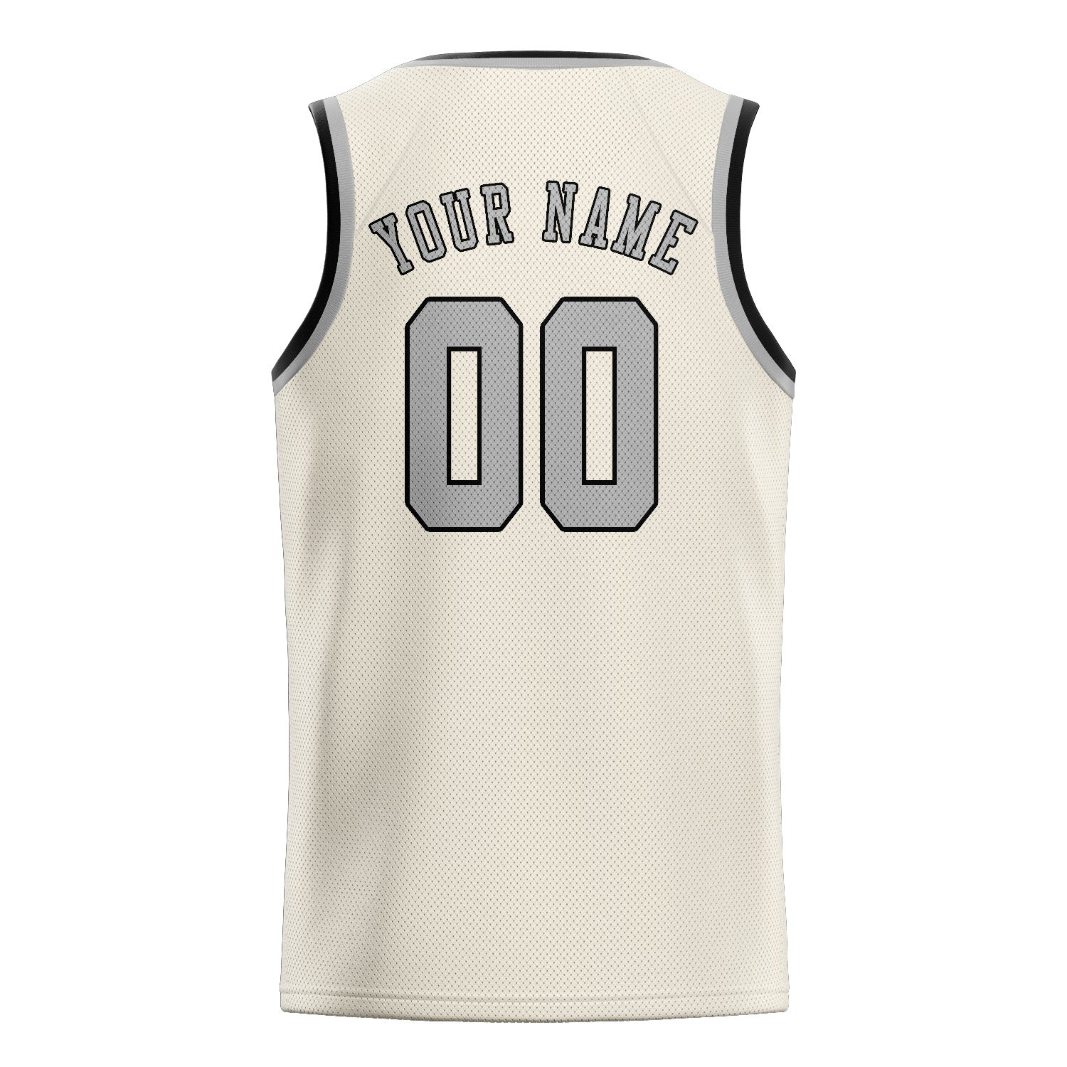 Benutzerdefiniertes Professionelles Beige Grau Basketballtrikot