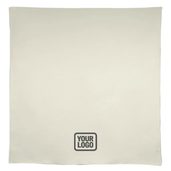 Tovaglia quadrata beige grigia personalizzata