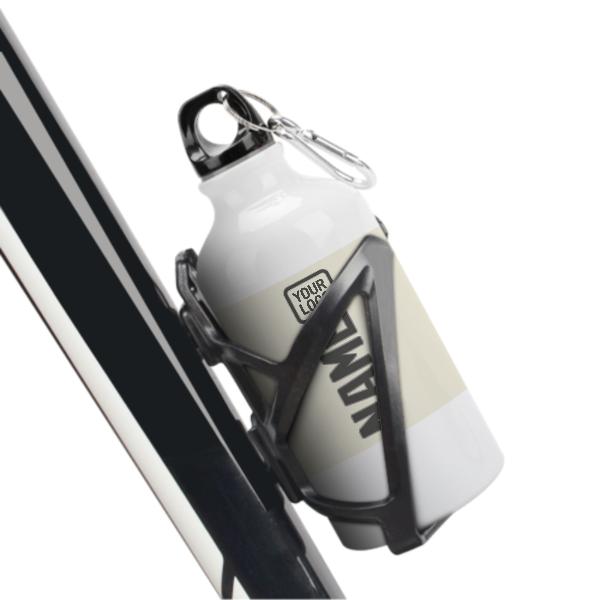 Maßgeschneidertes Beige Dunkelgrau Sportflasche