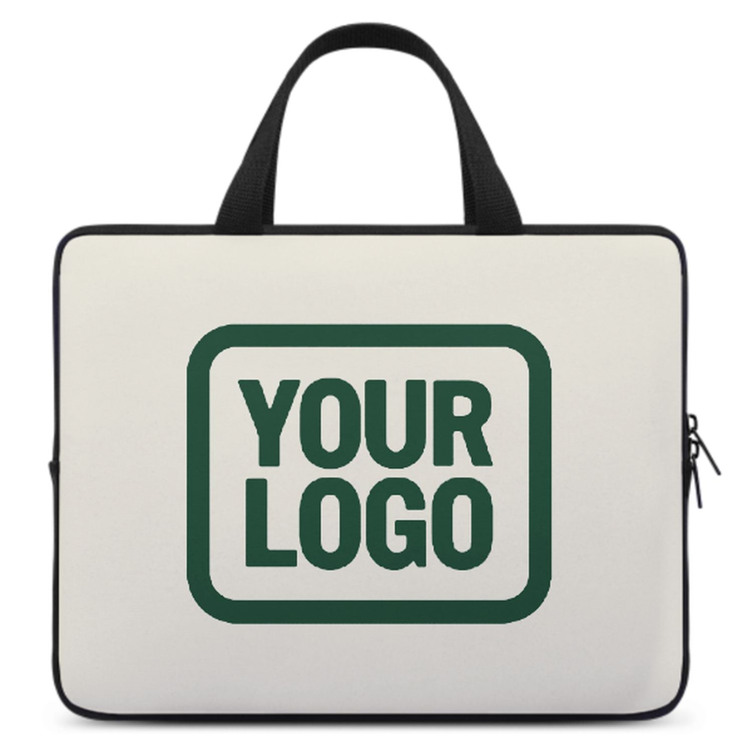 Maßgeschneidertes Beige Green Laptop Tasche